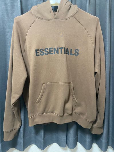 FEAR OF GOD ESSENTIALS / SSENSE 3D Silicon Applique Pullover Hoodie "Rain Drum"