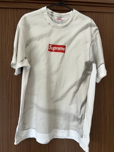 Supreme x MM6 Maison Margiela Box Logo Tee "White"