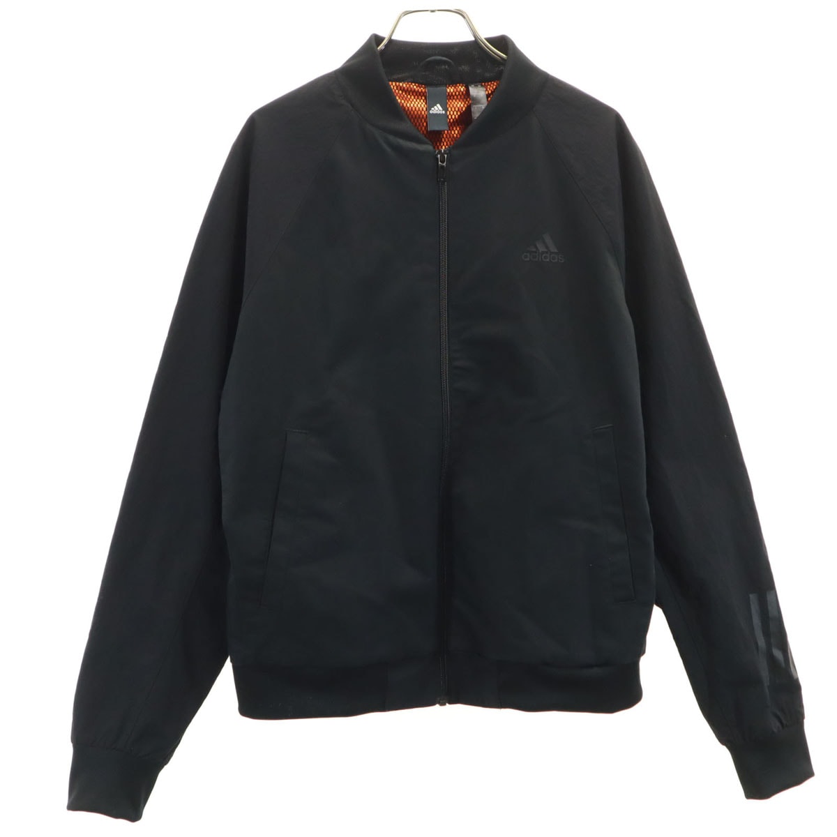 美品 adidas アディダス ボンバー ジャケット L ブラック ブルゾン