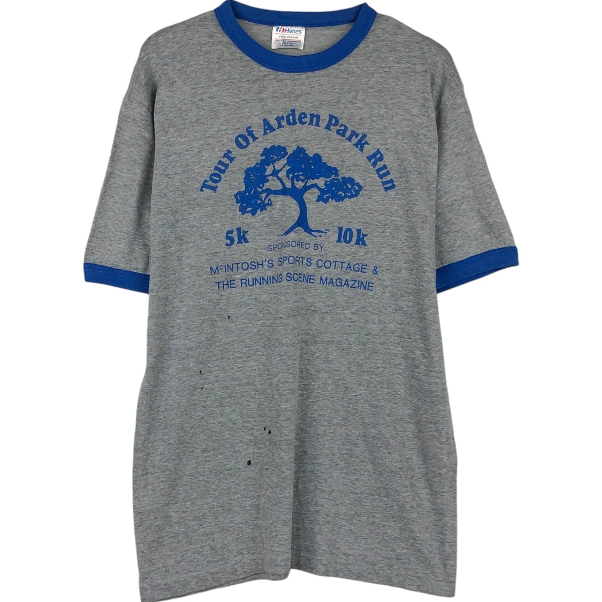 古着 80~90年代 ヘインズ Hanes POLY-COTTON リンガーTシャツ USA製 メンズL相当 ヴィンテージ/eaa655779