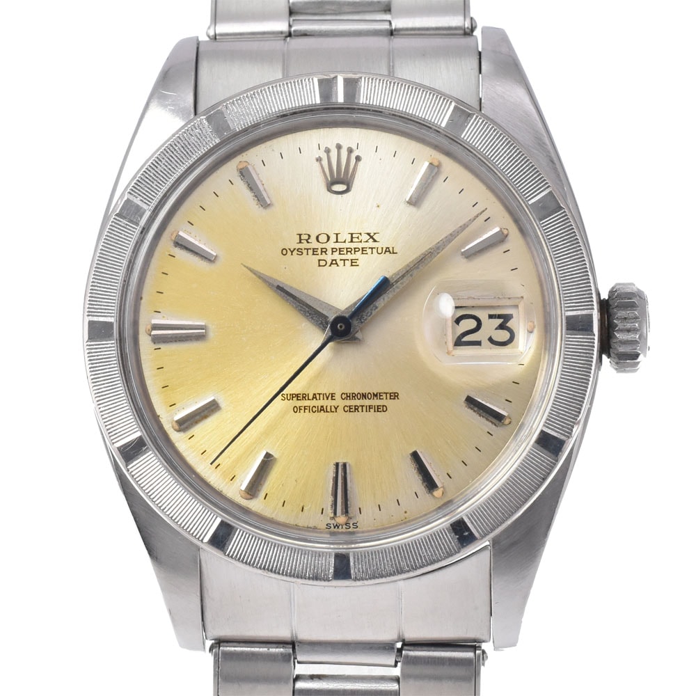 ロレックス ROLEX 1501 ヴィンテージ オイスターパーペチュアル デイト Cal.1560  自動巻き メンズ 箱・保証書付き 腕時計 M#148555
