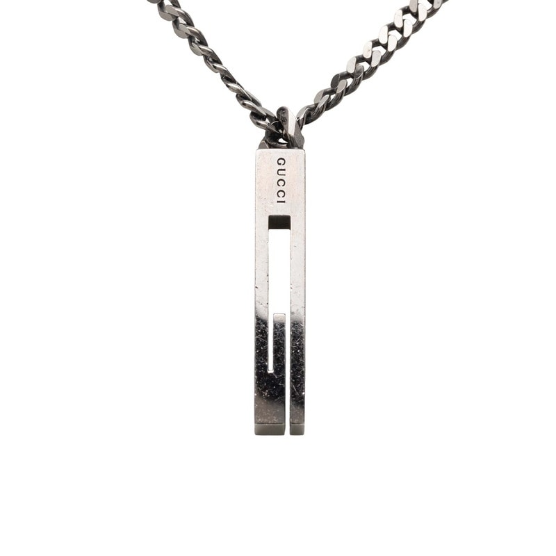 グッチ カットアウトG ネックレス SV925 シルバー レディース GUCCI 【中古】