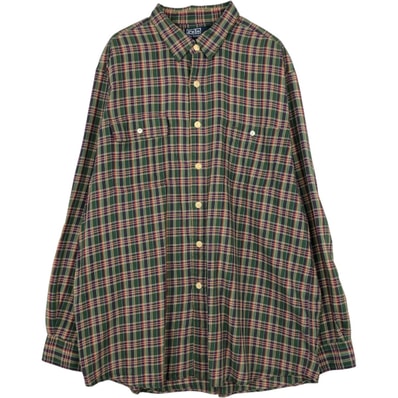 古着 ラルフローレン Ralph Lauren POLO by Ralph Lauren 長袖 コットンチェックシャツ メンズXL相当/eaa669052