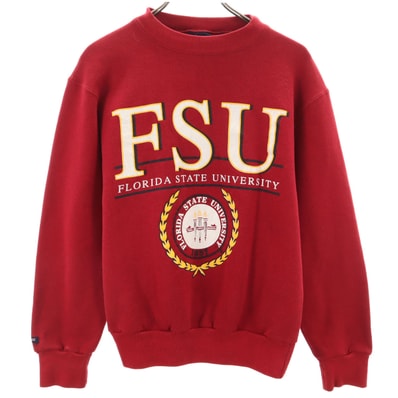 JANSPORTS ジャンスポーツ 90s USA製 オールド カレッジ 長袖 スウェット トレーナー S レッド