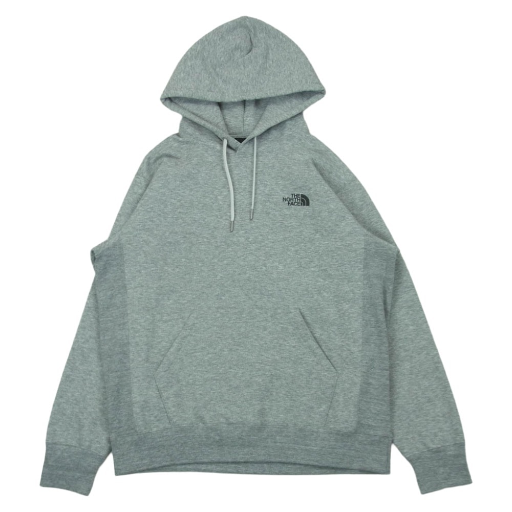 THE NORTH FACE ノースフェイス NT62348 バックスクエアロゴ フーディー プルオーバー パーカー グレー系 XL【中古】