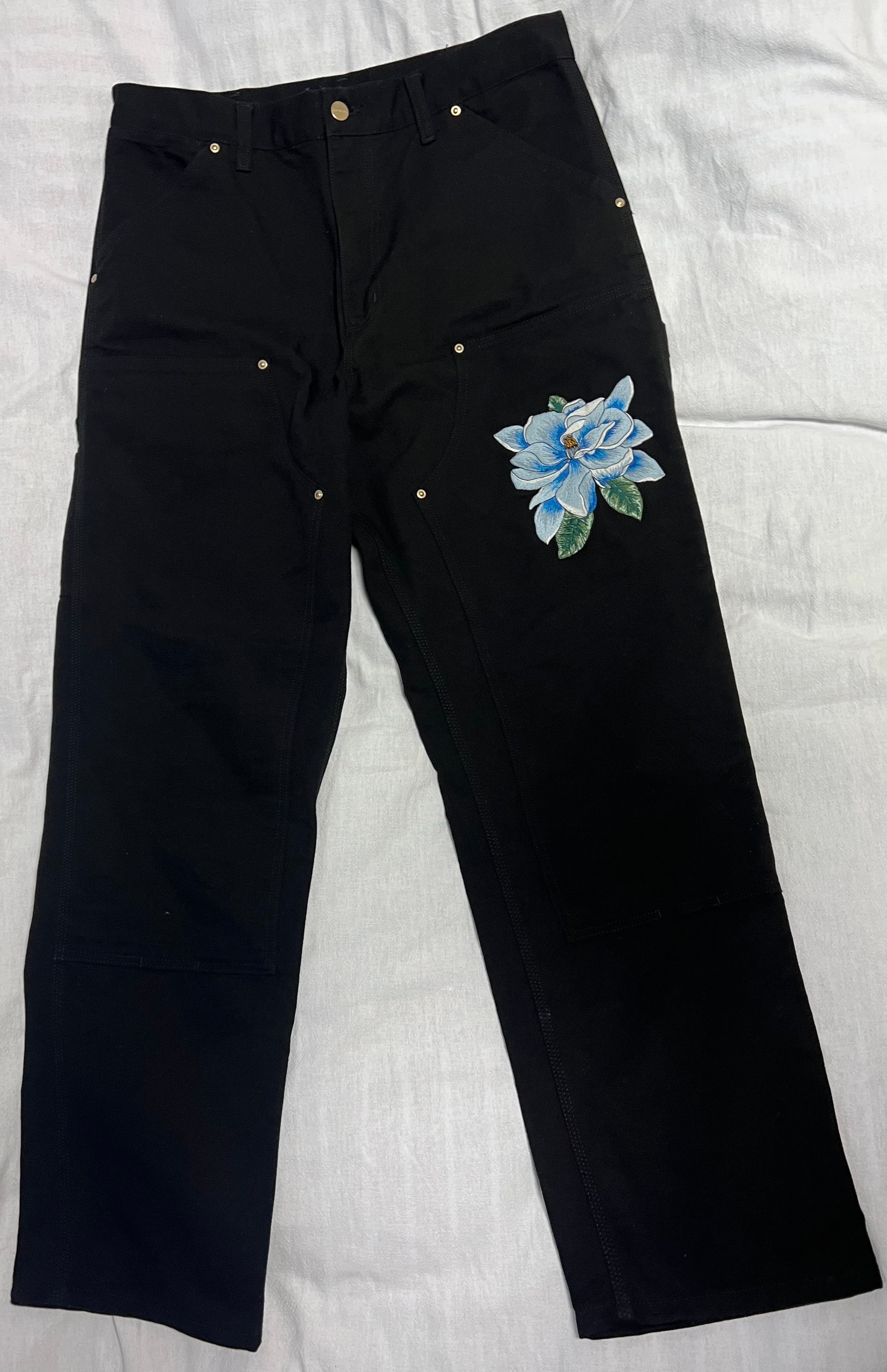 カーハート WIP x アウェイク ニューヨーク ダブル ニー パンツ "ブラック"