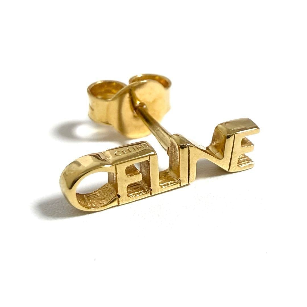 【片耳用】セリーヌ メンズ レディース シングル スタッド ピアス ロゴ