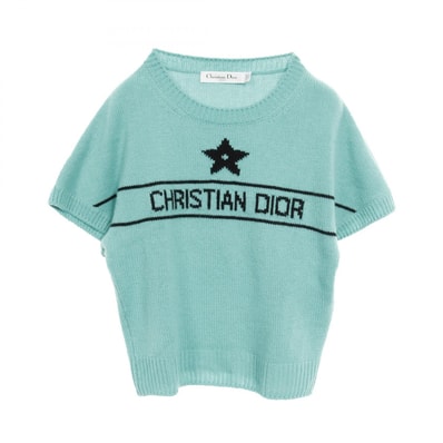 ディオール Dior ニット 衣料品 トップス カシミヤ レディース ブルー系 【中古】