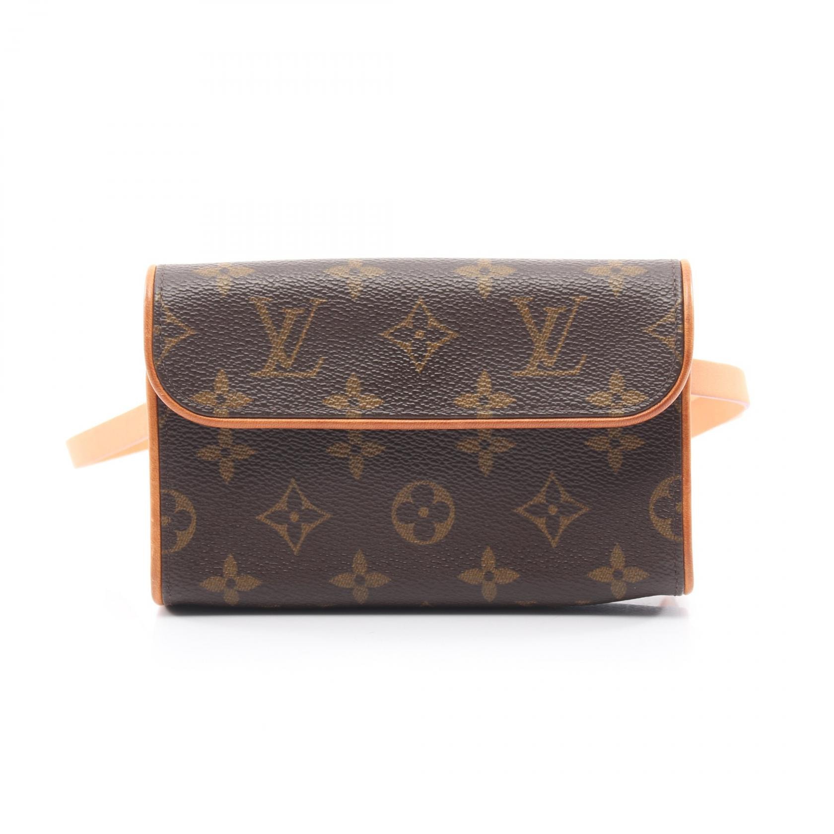 ルイ・ヴィトン LOUIS VUITTON ポシェットフロランティーヌ モノグラム ウエストバッグ ボディバッグ バッグ PVCコーティングキャンバス レザー レディース ブラウン系 M51855 【中古】