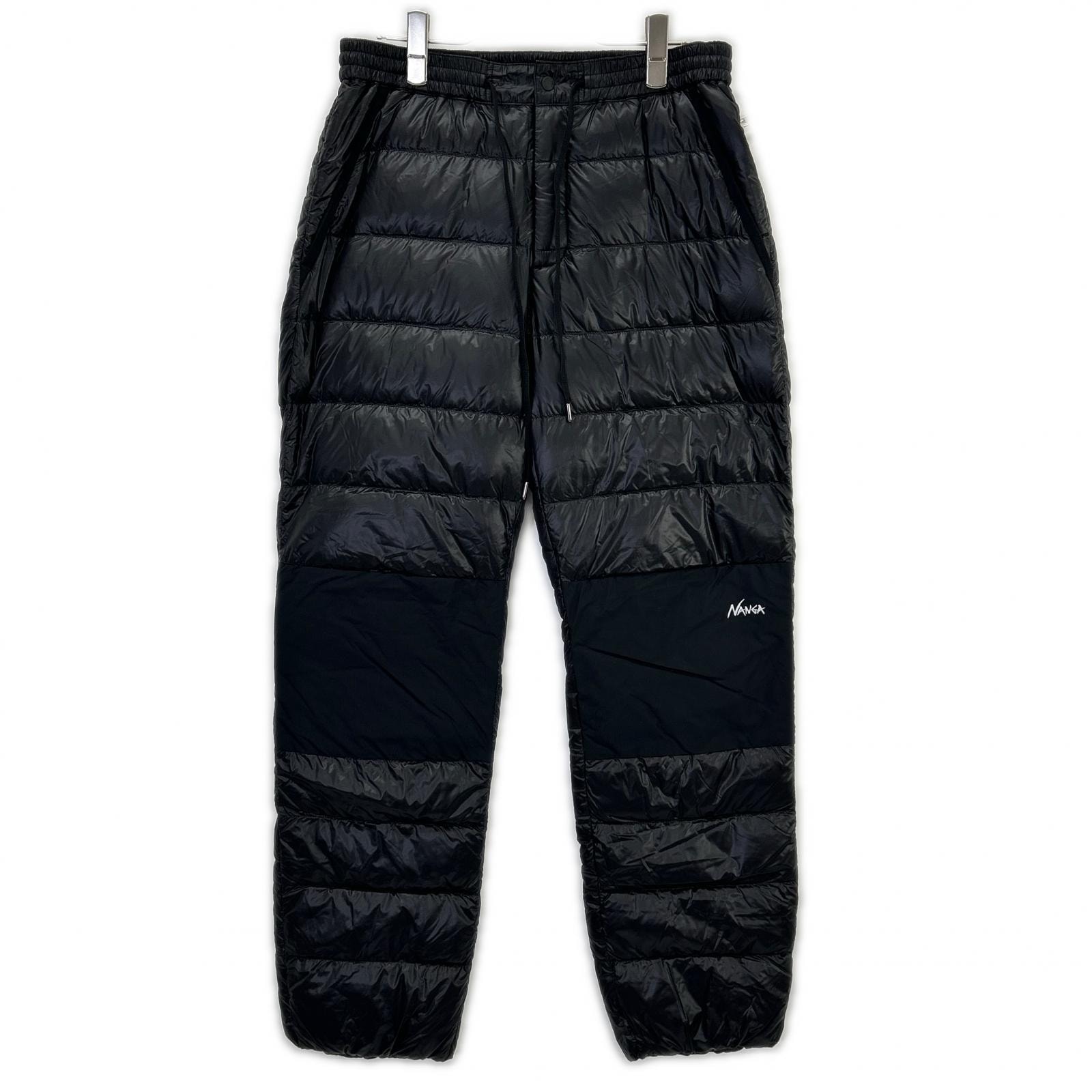ナンガ NW2441-11801 ブラック ナイロン MOUNTAIN LODGE DOWN PANTS /マウンテンロッジダウンパンツ M