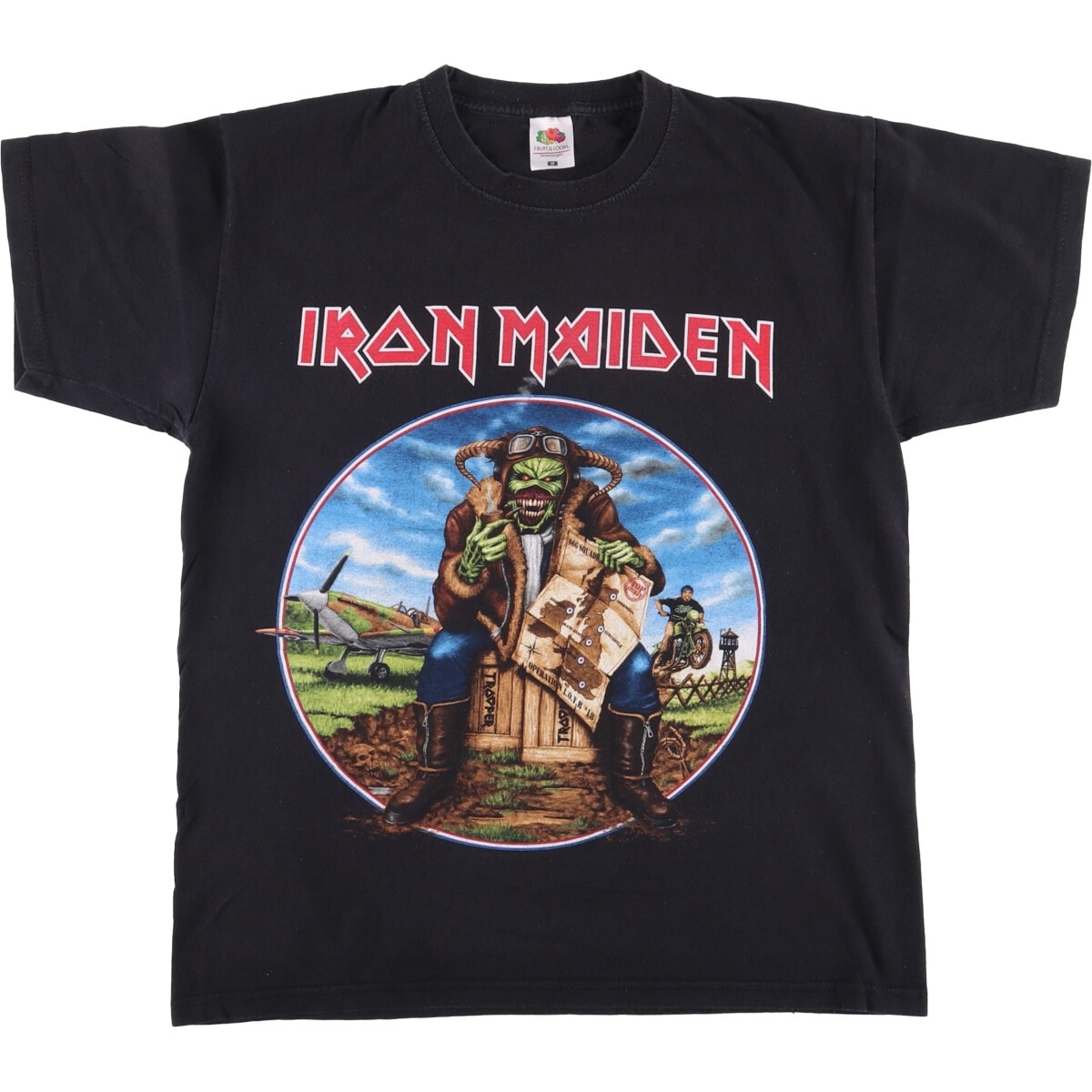 古着 フルーツオブザルーム FRUIT OF THE LOOM IRON MAIDEN アイアンメイデン Valueweight バンドTシャツ バンT メンズM相当/eaa555546