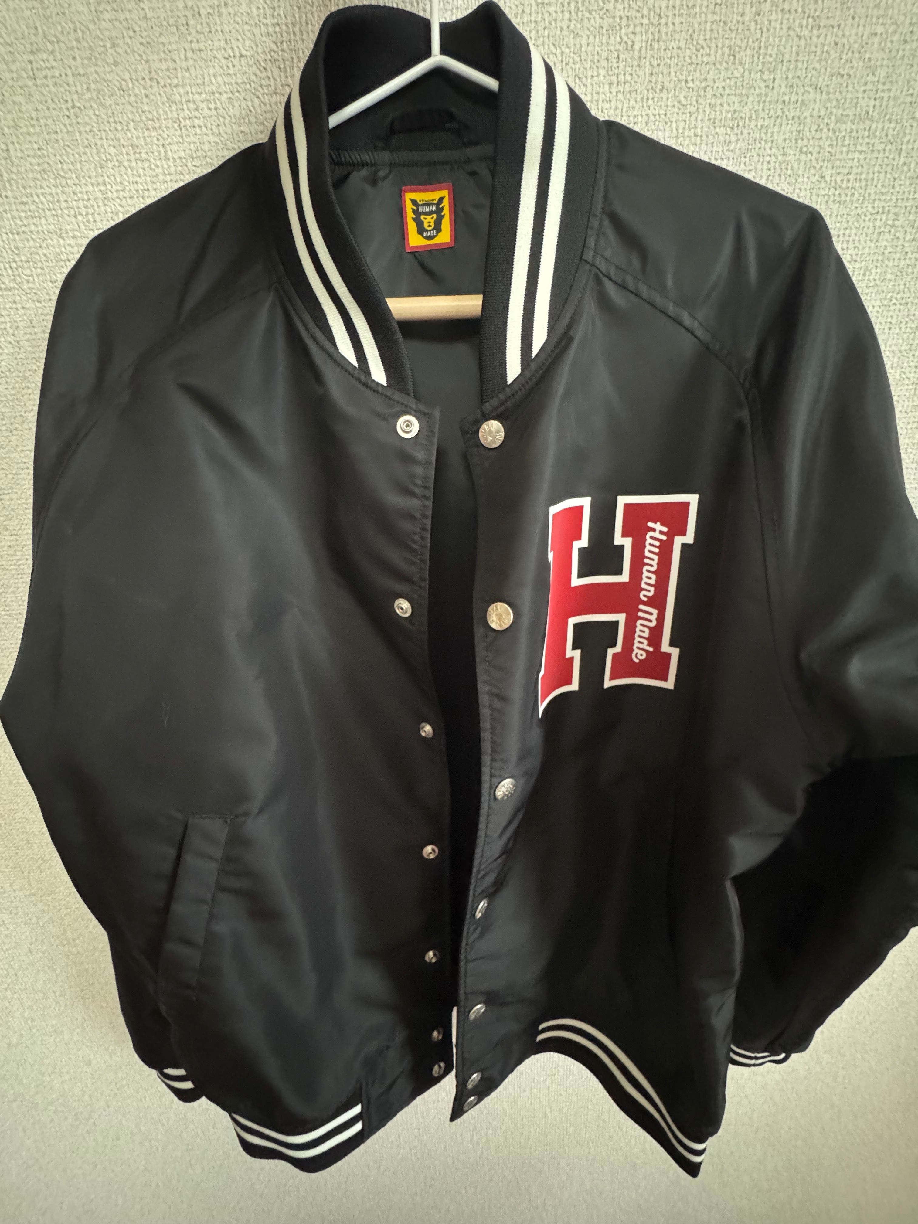 HUMAN MADE Nylon Stadium Jacket "Black"
