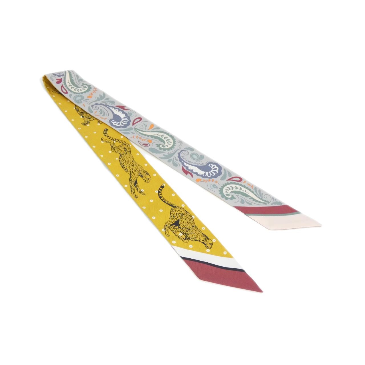 エルメス GUEPARDS BANDANA ツイリー 064179S スカーフ