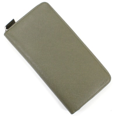 【新品・未使用】プラダ 長財布 ラウンドファスナー トラベルケース PRADA カーキ サフィアーノ 2ML220 メンズ ラウンドジップ ロングウォレット 便利 ブランド 定番 人気 プレゼント ギフト