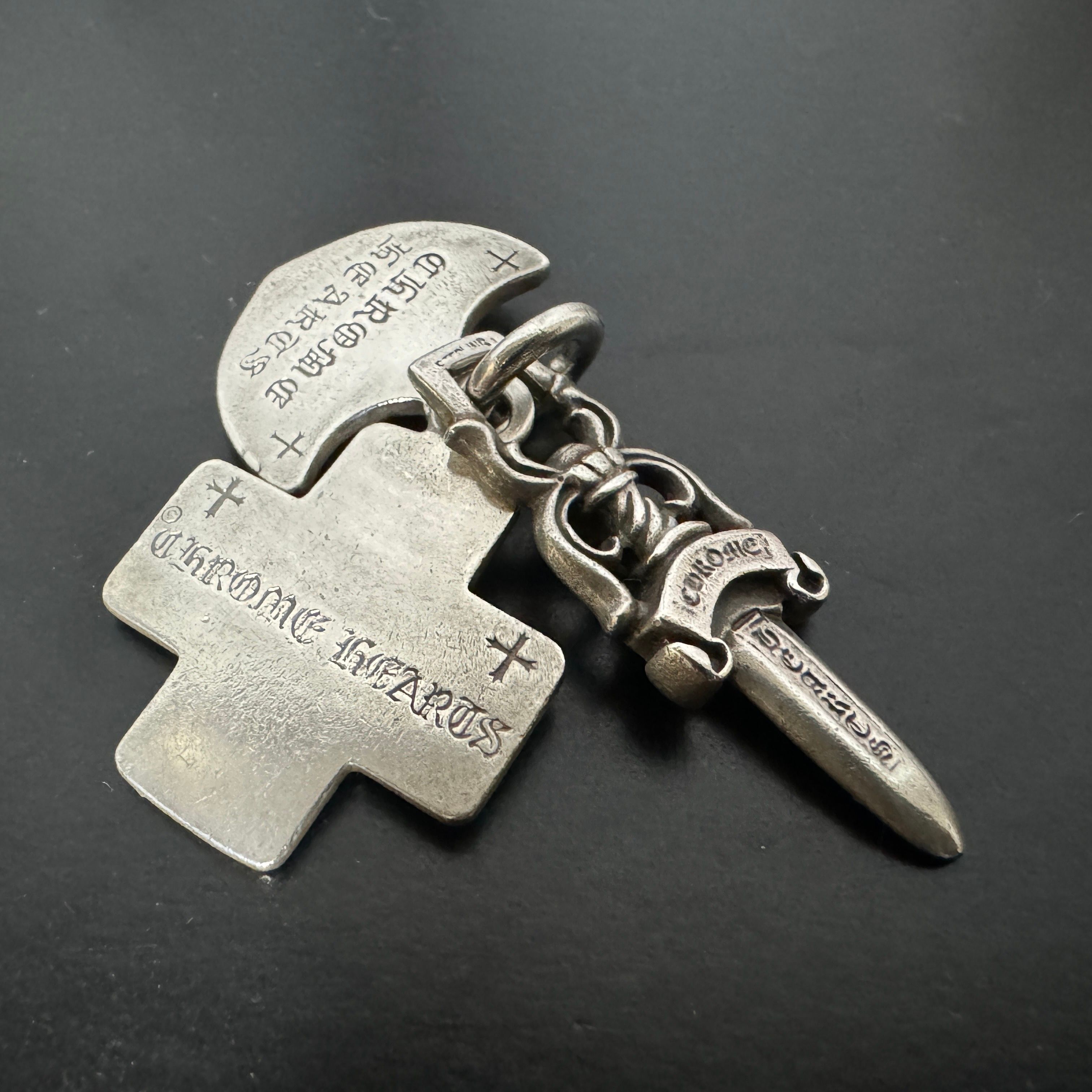 Chrome Hearts 3 Trinket Pendant "Silver"