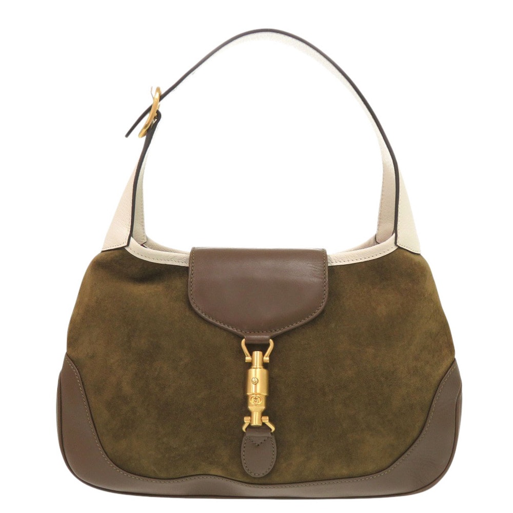 グッチ ジャッキー Vault ヴィンテージ   スウェード レザ