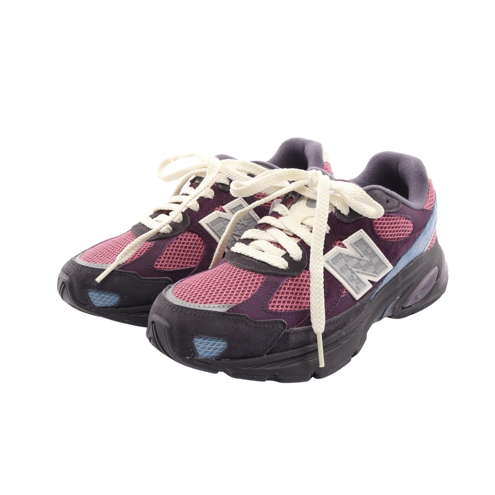 ニューバランス NEW BALANCE NEW BALANCE × KITH Abzorb 2010 スニーカー 靴 スウェード ファブリック メンズ レディース パープル系 【中古】
