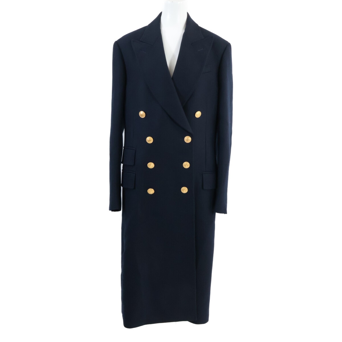 グッチ 【美品/国内正規】711013 カシミヤ100% 金ボタン ダブルブレスト 42