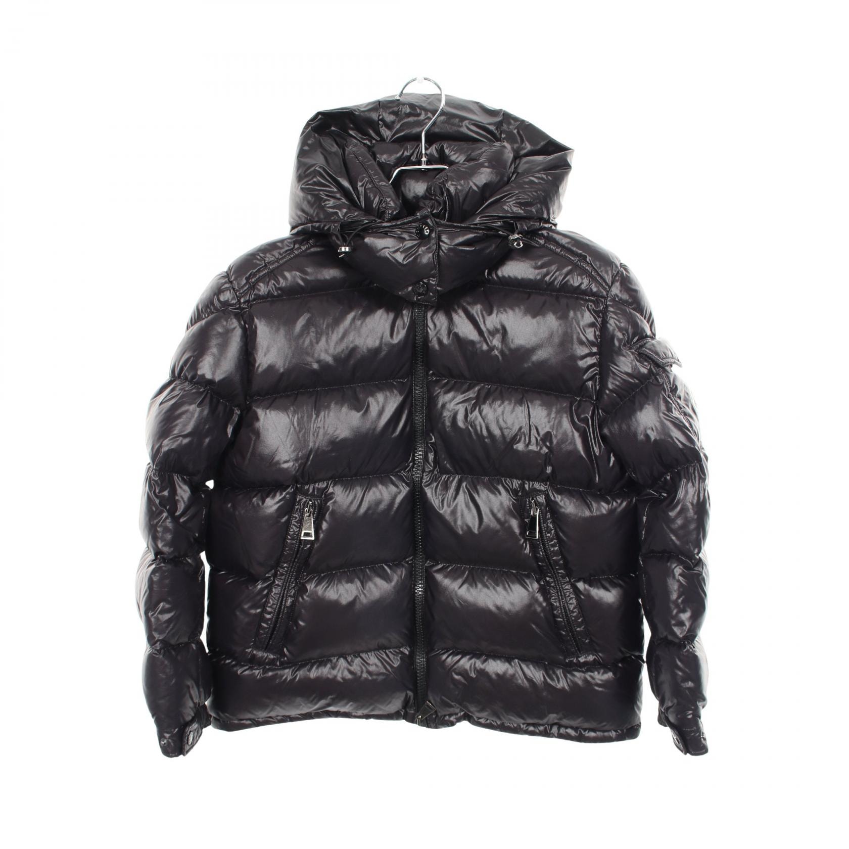 モンクレール MONCLER FUSTET ダウンジャケット 衣料品 アウター ナイロン メンズ ブラック系 1A00084 【中古】