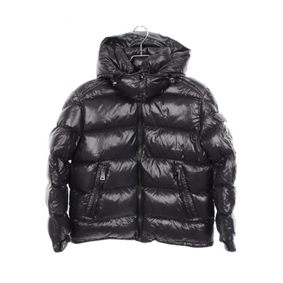 モンクレール MONCLER FUSTET ダウンジャケット 衣料品 アウター ナイロン メンズ ブラック系 1A00084 【中古】