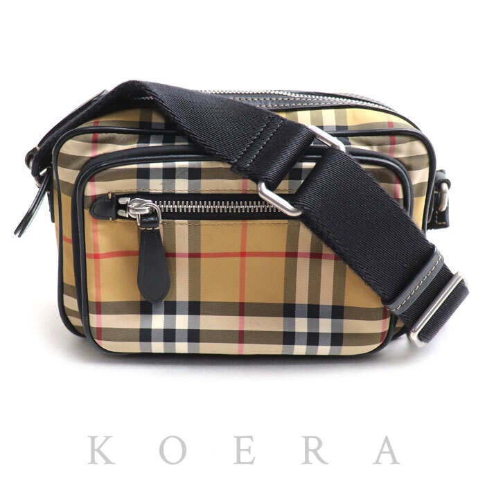 【BURBERRY】ノバチェック★メッセンジャーバッグ ★通勤★カジュアル D (傷や汚れあり)】BURBERRY バーバリー ノバチェック カメラバッグ