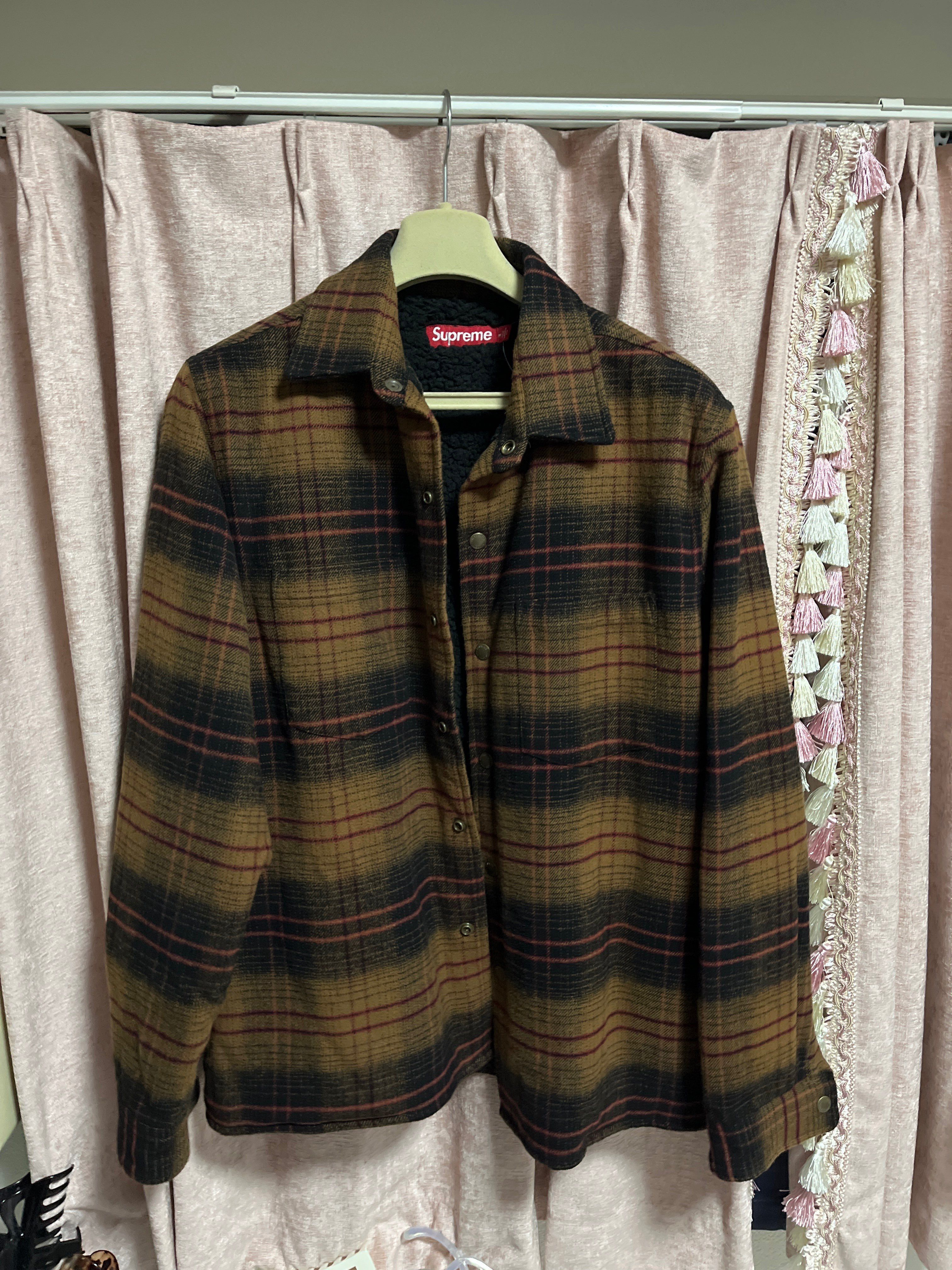 Supreme Lined Flannel Snap Shirt "Black"