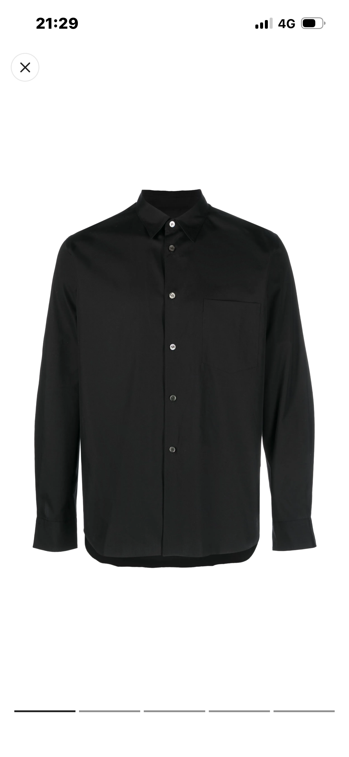 コムデギャルソン オムプリュス シンプルシャツ "ブラック"