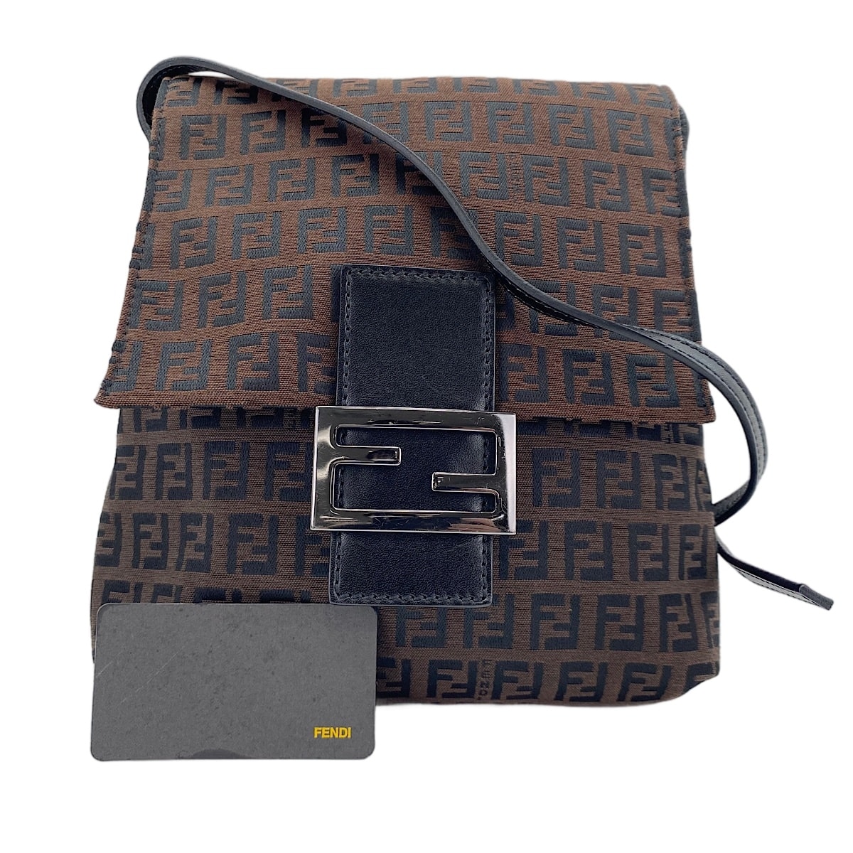 フェンディ FENDI キャンバス ズッキーノ ショルダーバッグ【中古】
