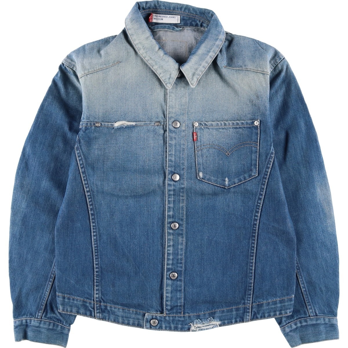 古着 リーバイス Levi's ENGINEERED エンジニアード ユーロモデル デニムジャケット Gジャン メンズM相当/eaa628456