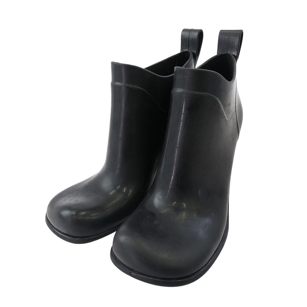 BOTTEGAVENETA ボッテガヴェネタ ブーツ ラバー ヒール パドル ブーツ ブラック系 40【中古】