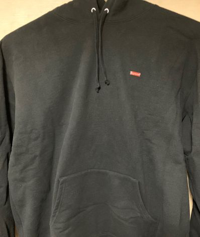 Supreme Enamel Small Box Hooded Sweatshirt "Black"