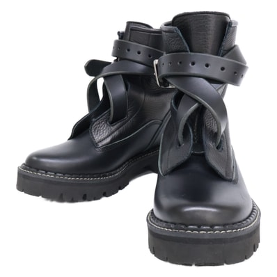 ワイズ 20AW YR-E04-704 COMBI LEATHER BELT BOOTS コンビ レザー ベルト ブーツ/ 6