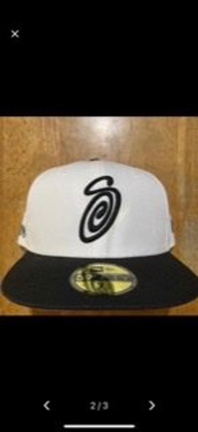 Stussy CURLY S NEW ERA CAP "White"