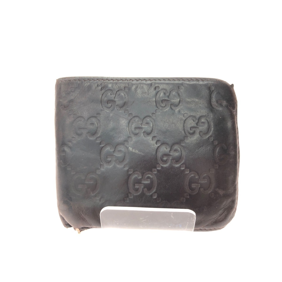 ▼▼GUCCI グッチ メンズ 二つ折財布 グッチシマ レザー 146223 ブラウン