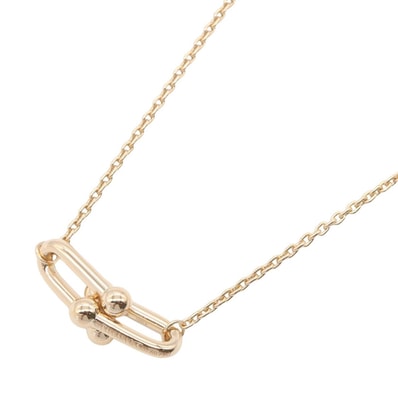 ティファニー TIFFANY&CO ハードウェア ハード ダブル ネックレス ネックレス ジュエリー K18PG(ピンクゴールド) レディース ゴールド系 75060726 【中古】