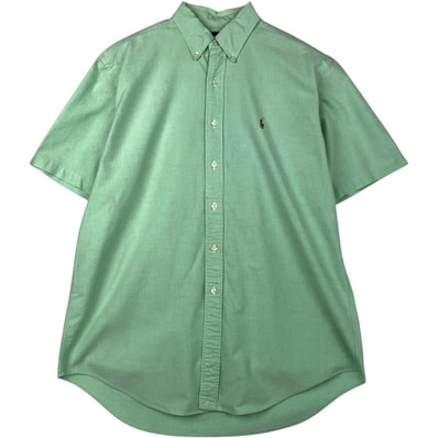 古着 ラルフローレン Ralph Lauren CLASSIC FIT クラシックフィット 半袖 ボタンダウンシャツ メンズL相当/eaa640939