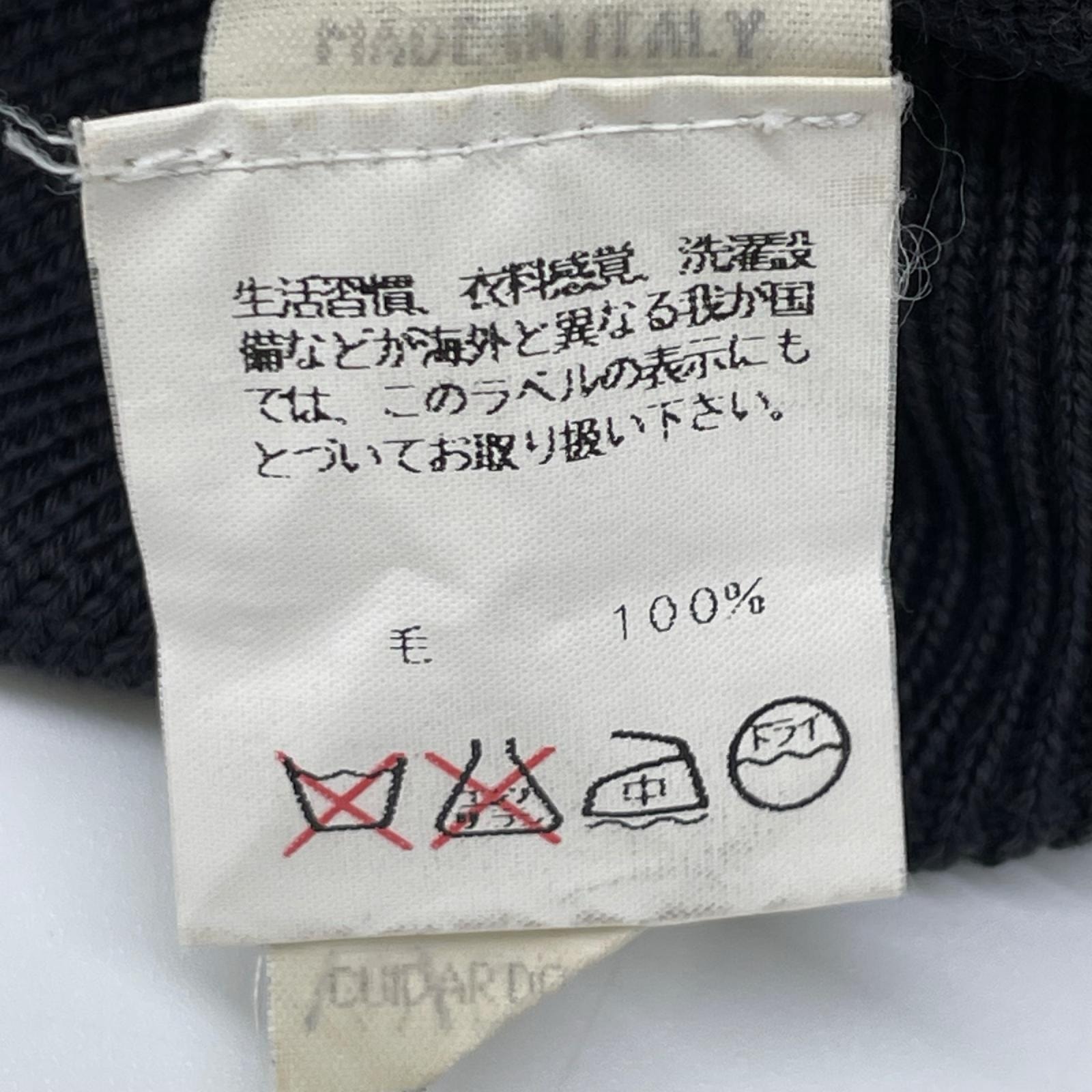 希少　未使用タグ付 ジョルジオアルマーニゴルフ GOLFニット ベージュ 42 B (目立った傷や汚れなし)】ジョルジオアルマーニ GOLF ウール ロゴ
