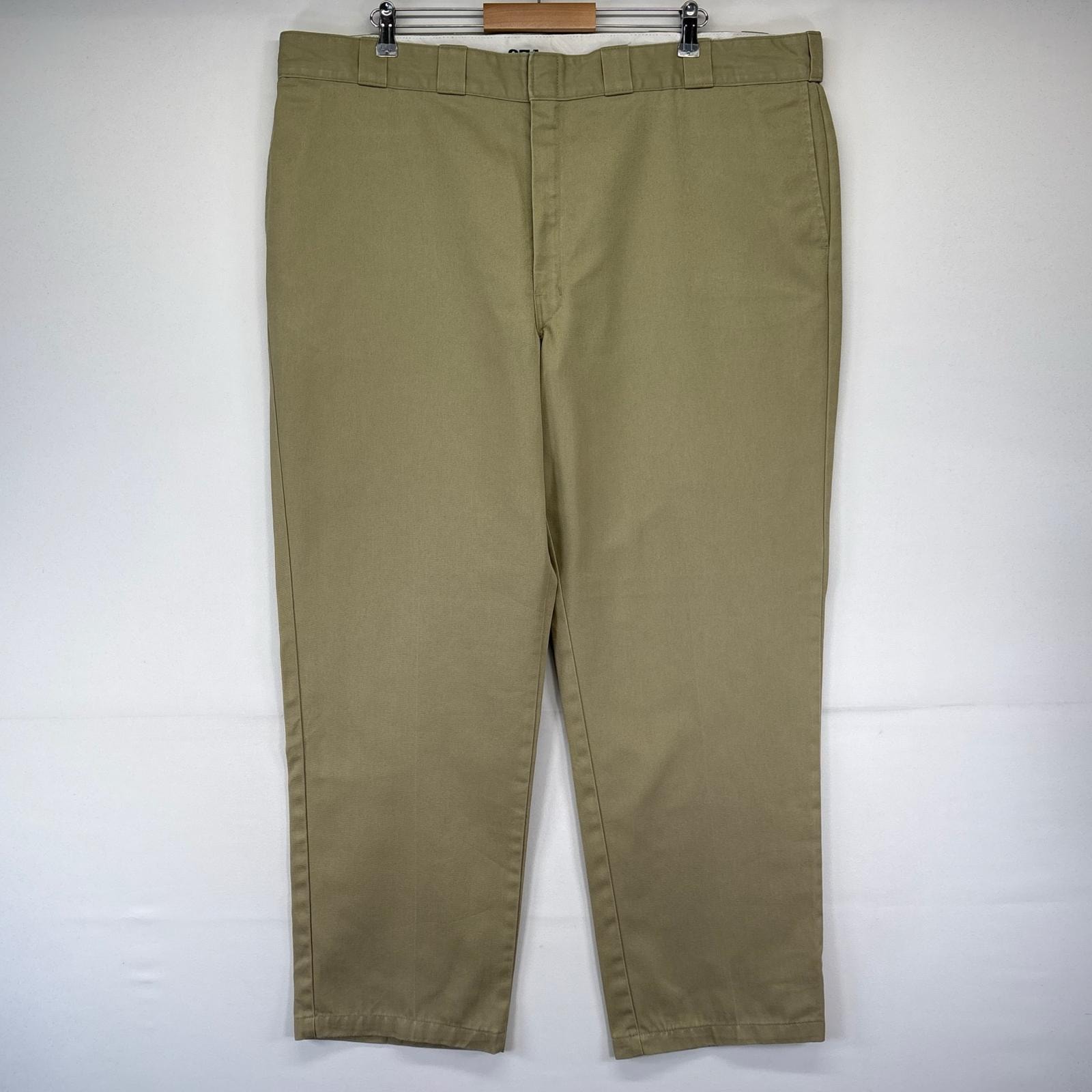古着 ディッキーズ Dickies パンツ 874 ワークパンツ ワンポイントロゴ 大きいサイズ W46×L32 ベージュ系 メンズ