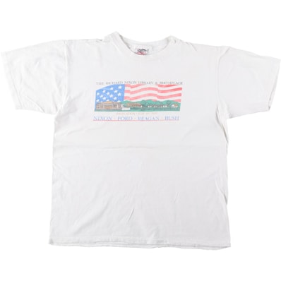 古着 90年代 オニータ ONEITA POWER-T 星条旗柄 プリントTシャツ USA製 メンズXL相当 ヴィンテージ/eaa644522