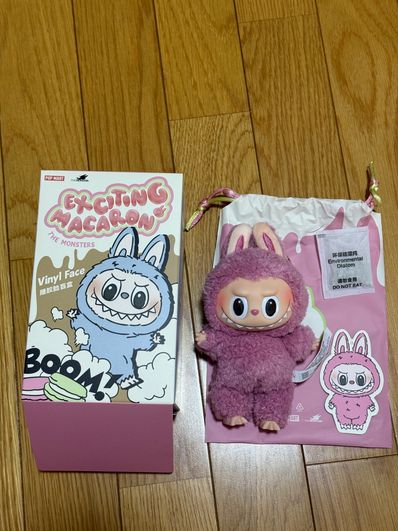 POP MART THE MONSTERS (LABUBU) Exciting Macaron Plush Series LYCHEE BERRY