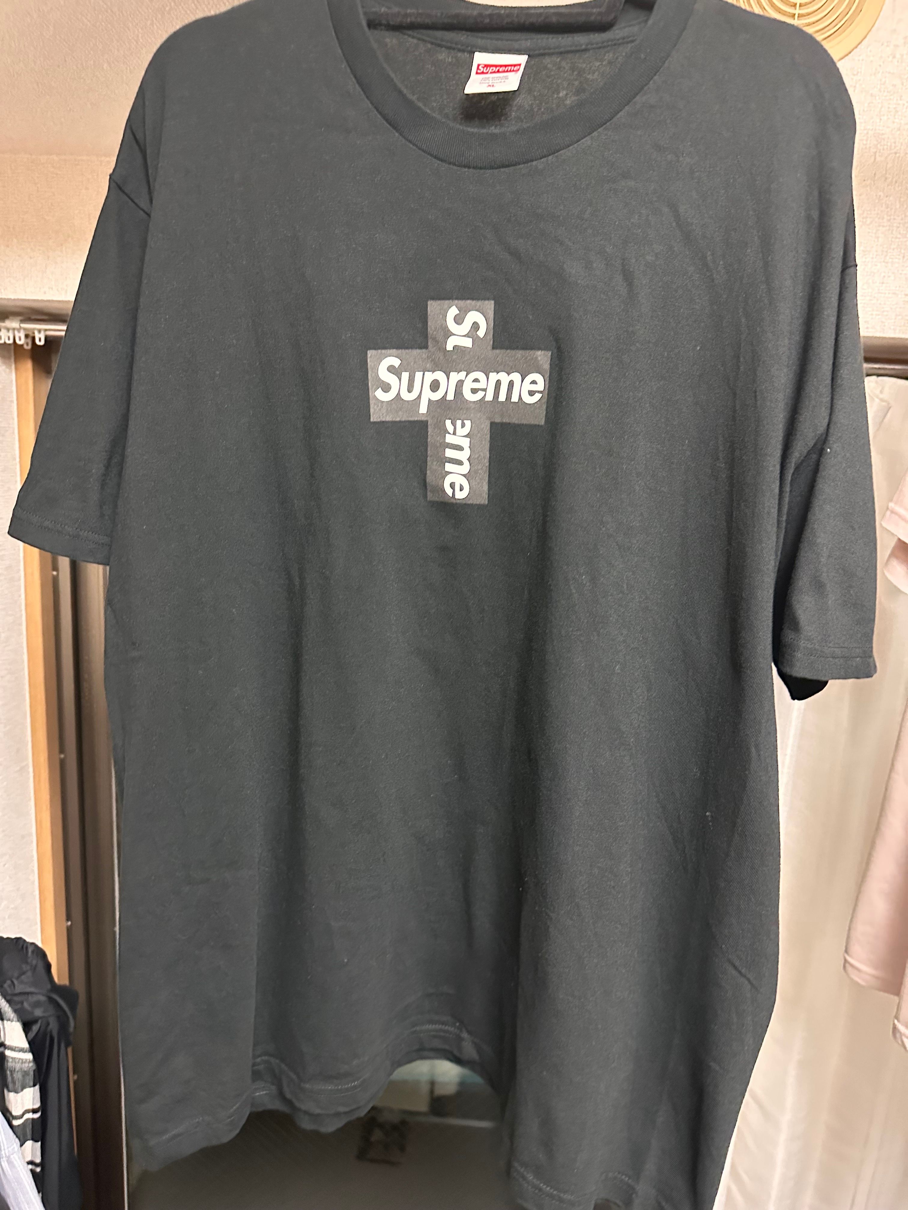 Supreme Cross Box Logo Tee "Black"