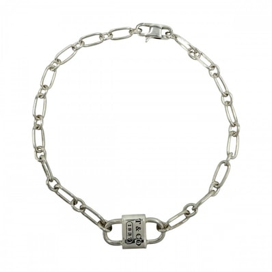 TIFFANY&Co. ティファニー ブレスレット ティファニー1837 スモール ダブル ロック ブレスレット アクセサリー ジュエリー シルバー925 ユニセックス 約6.9g【中古品】