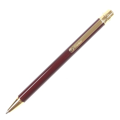 極美品 カルティエ
ボールペン サントス ドゥ カルティ ボルドー ゴールド メンズ