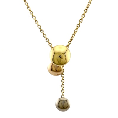 カルティエ スウィートトリニティ ネックレス 18金 K18イエローゴールド レディース CARTIER 中古