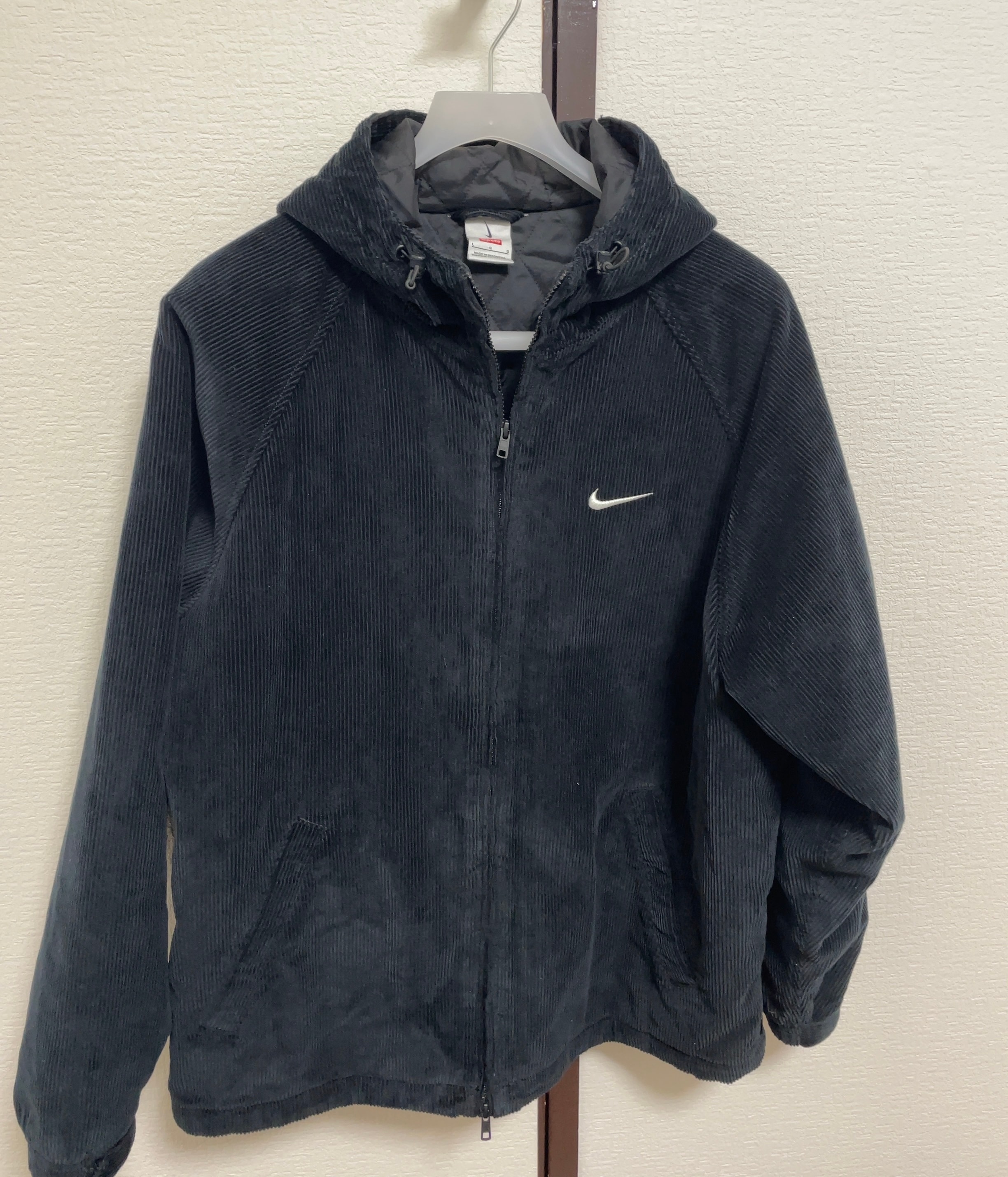 Supreme / Nike Arc Corduroy Hooded Jacket "Black"