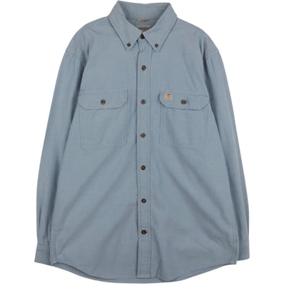 古着 カーハート Carhartt ORIGINAL FIT 長袖 ボタンダウン ワークシャツ メンズM相当/eaa643824