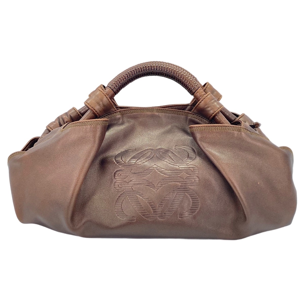 ロエベ LOEWE ナッパアイレ アナグラム ハンドバッグ【中古】