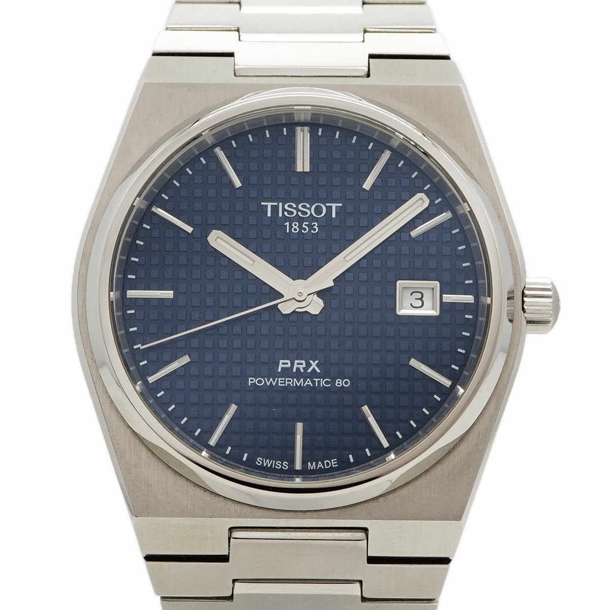 【6wce0412】ティソ PRX T137407A 青文字盤【中古】腕時計 メンズ