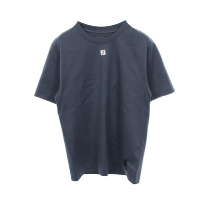 フェンディ FENDI FFロゴ 半袖Tシャツ 衣料品 トップス コットン メンズ ネイビー系 FY0936ARYYF0QB0 【中古】