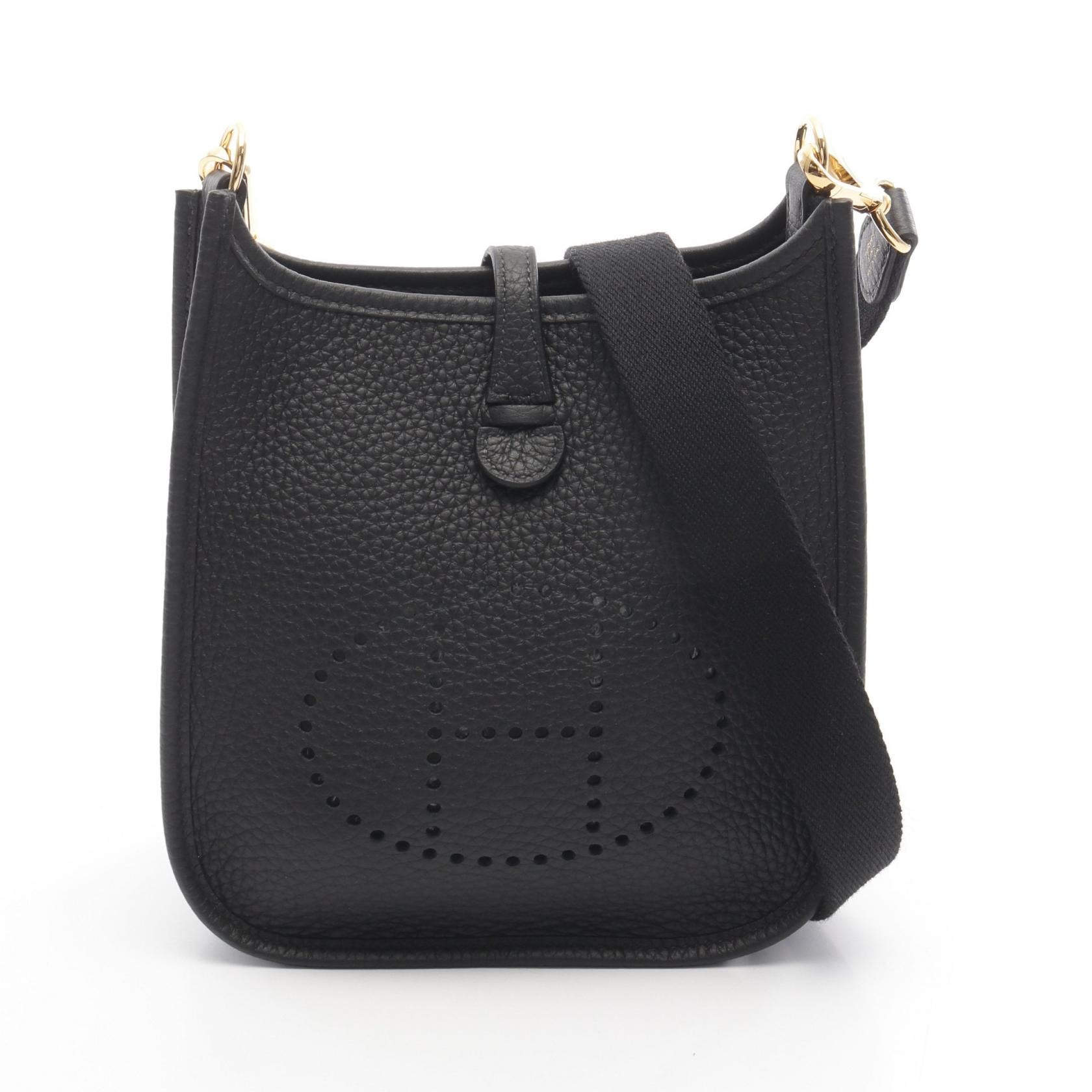 エルメス HERMES エヴリンTPM アマゾン ショルダーバッグ バッグ レザー トリヨンクレマンス トリヨンクレマンス K刻印（2025年製造） レディース ブラック系 【中古】